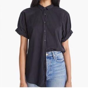 XIRENA Black Channing Button Down Shirt